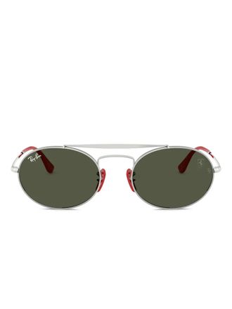 Ray-Ban Zonnebril met ovalen montuur - Zilver