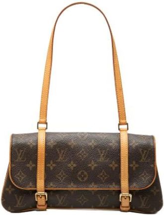 Louis Vuitton Pre-owned Marelle Tas - Dames - Vintage Schoudertas - Bruin - ONE Size - Leer - Vintage