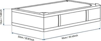 OEM Caja De Almacenamiento Para Debajo De La Cama Con Tapa, Material Resistente, Lavable, Plegable, Caja De Almacenamiento Para Ropa, Mantas, Ropa De Cama