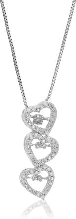 Vir Jewels 1/6 cttw Lab Grown Diamond Heart Pendant Necklace in Sterling Silver with Chain For Women