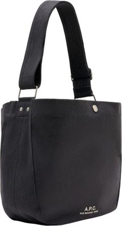 A.P.C. Mens Journal Crossbody Bag Black Cotton