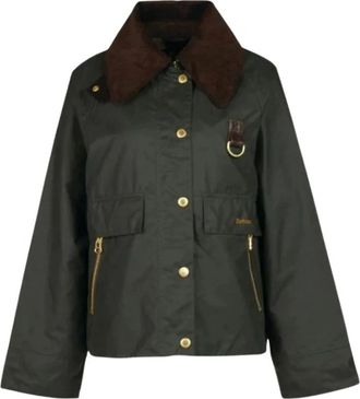 Barbour Catton Wax Jacket - Dames - Zomerjassen - Groen - S - Katoen - Jassen