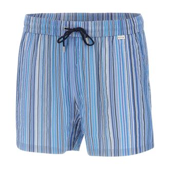 Paul Smith Beachwear, male, Blue, Size: XL Jacquard Signature Swim Shorts