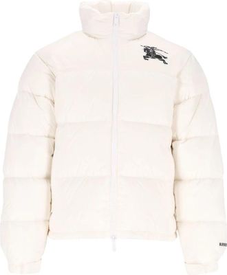 Burberry Highlands Puffer Jacket - Heren - Winterjassen - Wit - XL - Leer - Jassen