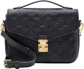 Louis Vuitton Black Monogram Empreinte Pochette Metis (Authentic Pre-Loved)