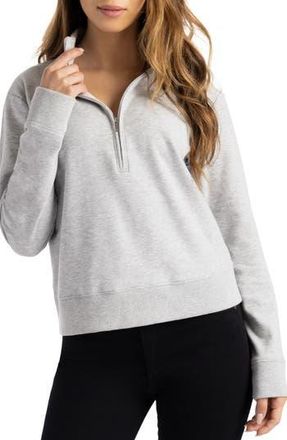 Travis Mathew Cloud Half Zip Pullover in Heather Light Grey at Nordstrom Rack, Size Xx-Large