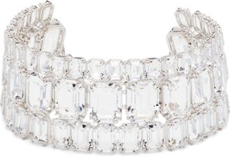 Swarovski Millenia choker - women - Swarovski Crystal/Rhodium Plated Brass - One Size - Silver