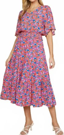 Skies Are Blue Clothing Womens Nia Top In Spring Floral