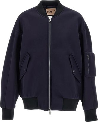 Plan C Plan C - Scuba Bomberjack - Dames - Jassen - Blauw - Maat: M Zijde