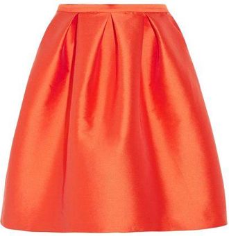 Iris and Ink Olivia satin-twill skirt Size XS