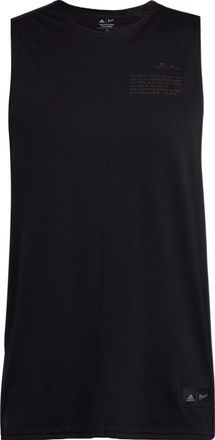 adidas U Prly Slvls T Solid Color Round Neck Loose Sports Vest Unisex Black HK4514
