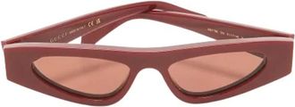 Gucci Pre-owned Accessories, female, Red, Size: ONE SIZE Pre-owned Acetate Sunglasses
