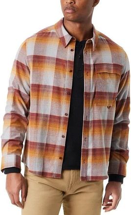 G.H. Bass & Co. Bass Outdoor Shirt Mens Multi Plaid Flannel Stretch Classic Fit Button-Up MAC70