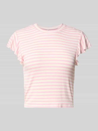 Only Regular Fit T-Shirt aus Viskose-Mix Modell BELIA in Rose, Gr&ouml;&szlig;e XL