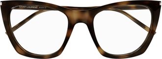 Saint Laurent Eyewear Sl 214 Kate Thin Opt003-havana-havana-transparent