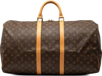 Louis Vuitton Pre-owned Womens Monogram Keepall 55 - Brown Textile - One Size