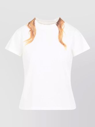 Maison Margiela graphic print short sleeve round neck top