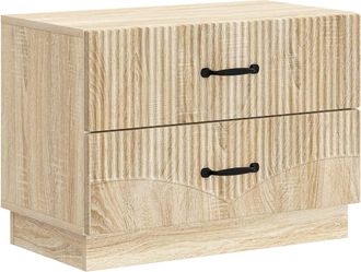 vidaXL Armario De Noche Roble Sonoma 62 X 34,5 X 44,5 Cm Vidaxl