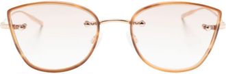 Barton Perreira Brandy sunglasses - women - Titanium - 50 - Brown