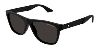 Montblanc MB0298S 001 Mens Sunglasses Black Size 56