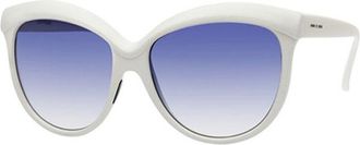Italia Independent II 0092TT 001.000 Womens Sunglasses White Size 58
