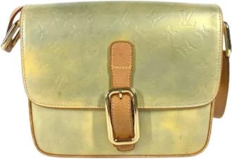 Louis Vuitton Vintage, unisex, Geel, ONE Size, Leer, Pre-owned Monogram Vernis Schoudertas