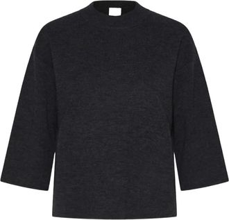 Marella CAMERA1 wool logo-detail sweater - women - Wool - L - Grey