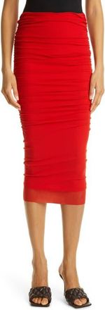 Fuzzi Ruched Tulle Skirt in Pompei at Nordstrom, Size Xx-Large