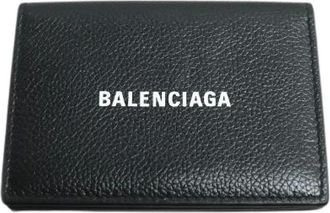 Balenciaga Pre-owned Wallets, male, Black, Size: ONE SIZE Pre-owned Everyday Leather Card Case