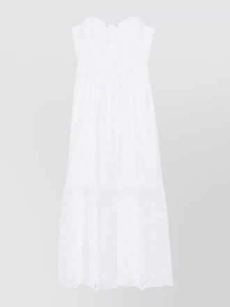 Ermanno Scervino long dress sweetheart neckline tiered skirt