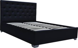 Habitat et Jardin Habitat Et Jardin - Cama Doble Con Cofre tino - 160 &times; 200 Cm - Negro