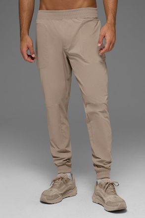 Alo | Co-Op Pants (Long) in Gravel Beige, Size: Medium
