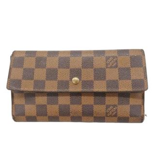 Louis Vuitton Pre-owned Wallets, female, Brown, Size: ONE SIZE Pre-owned Long wallet (tri-fold)