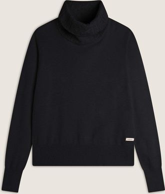 Freddy Sweatshirt FREDDY Pullover F4WEMMA, Damen, Gr. L, schwarz, Obermaterial: 50% Viskose CV. 28% Polyester PES. 22% Polyamid PA., Sweatshirts Sweatshirt