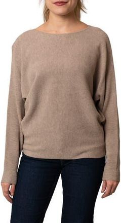 Cyrus Yummy Dolman Waffle Knit Sweater in Buckskin Heather at Nordstrom Rack, Size X-Small