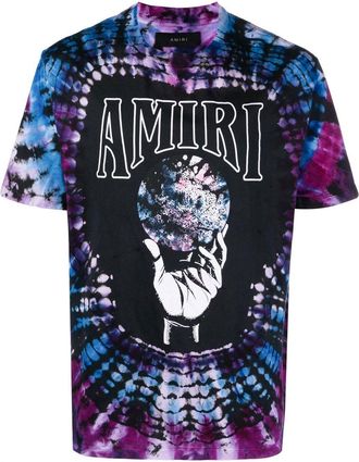 Amiri tie-dye cotton T-shirt - men - Cotton - M - Purple