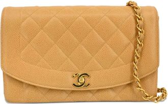 Chanel Borsa a spalla Diana media 1995 - Toni neutri