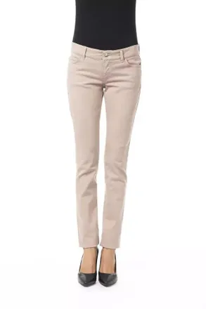 Byblos Cotton Women Pant with Back Pocket Womens Chain