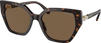 Swarovski SK6016F Asian Fit 100273 Womens Sunglasses Tortoiseshell Size 57