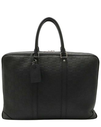 Louis Vuitton Black Damier Infini PDV Briefcase (Authentic Pre-Loved)