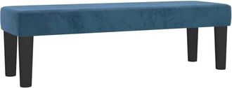 vidaXL Vidaxl - Banco De Terciopelo Azul Oscuro 100x30x30 Cm