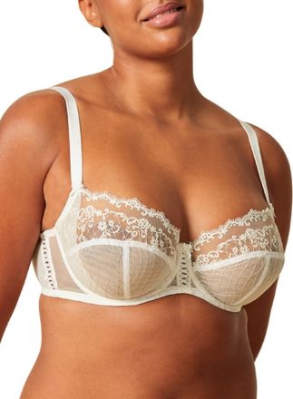 Gossard Womens Lacage Balconette Bra - White polyamide - Size 34DD