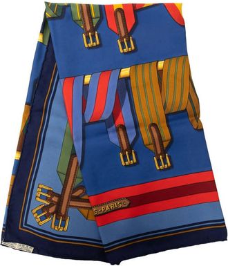 Herm&egrave;s Pre-owned Hermes Les Sangles Silk Scarf 90 Ladies YNY8B0LGDMFMLUR8