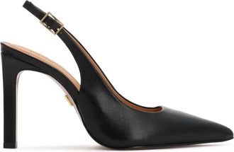 Kazar Slingback Pumps - Dames - Pumps - Zwart - 37 EU - Leer - Schoenen