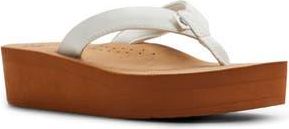 Roxy Melinda Platform Flip Flop in White at Nordstrom Rack, Size 12