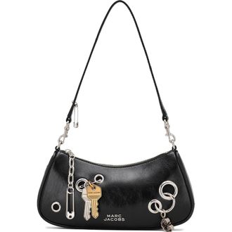 Marc Jacobs The Grommet Charm Leather Shoulder Bag in Black at Nordstrom