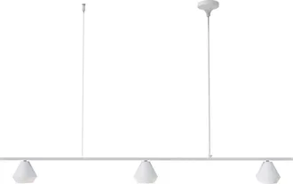 Sulion Lámpara de techo lineal con tres focos en blanco