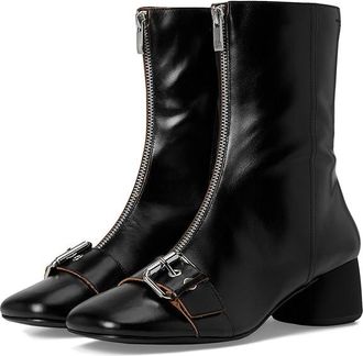 Vagabond Livia Buckle Bootie Womens Boots Black : EU 40 (US Womens 10) M, Leather