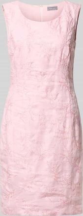 White Label Knielanges Etuikleid mit Stitchings in Rose, Gr&ouml;&szlig;e 36