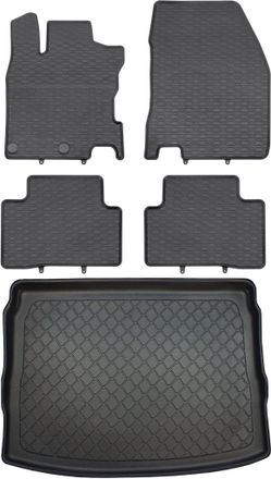 OEM Nissan Qashqai Ii J11 Suv De Febrero De 2014 A 2020. Juego De Alfombrillas De Goma Para Coche Y Alfombrilla Para Maletero